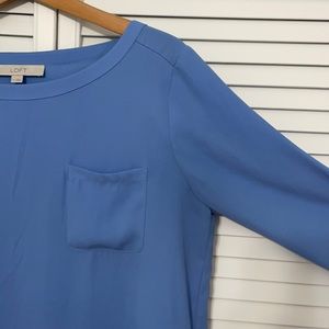 Stunning blue Loft blouse!
